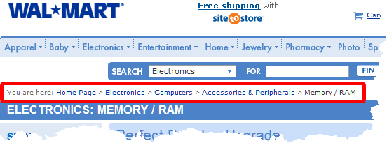 How to improve your website navigation breadcrumb trail