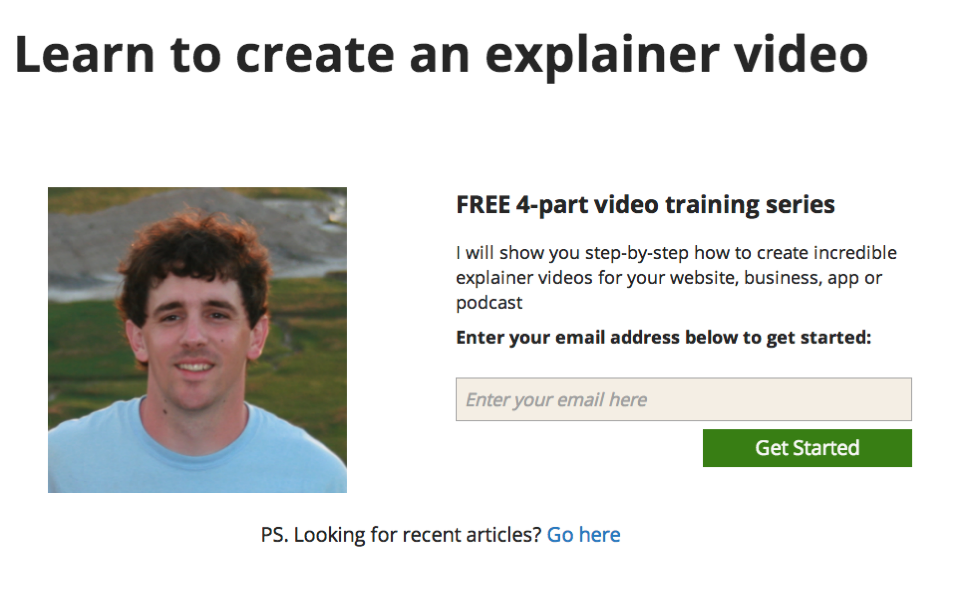 Videofruit opt in design